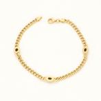 Armband - 14 karaat Geel goud - 0.93ct. tw. Saffier, Sieraden, Tassen en Uiterlijk, Armbanden, Nieuw