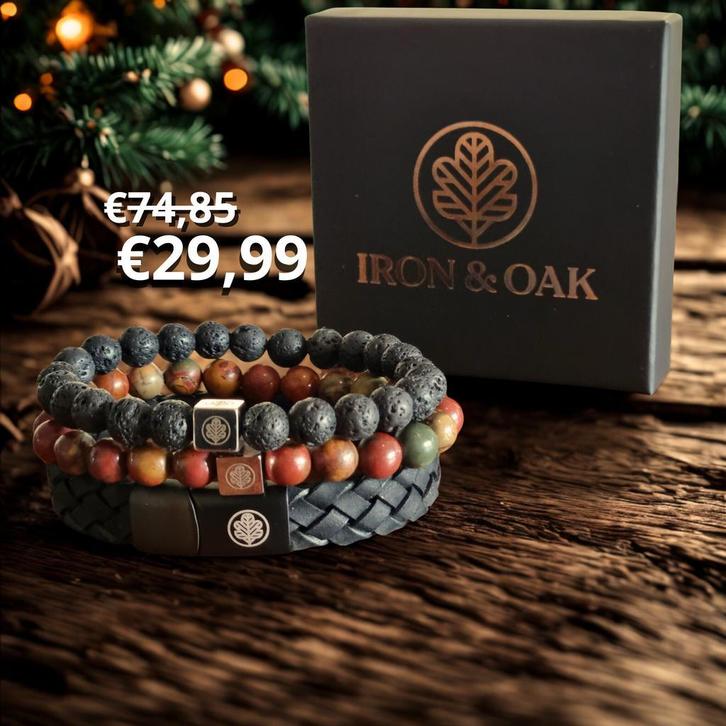 Luxe armbanden set (3 stuks) – NU €29,99 i.p.v. €74,85, Sieraden, Tassen en Uiterlijk, Armbanden, Met bedels of kralen, Met edelsteen
