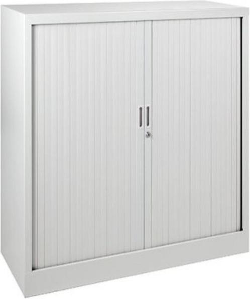 Roldeurkast – Dossierkast – Wit – Met slot - 105x120x45 cm, Huis en Inrichting, Kasten | Roldeurkasten en Archiefkasten, Met slot