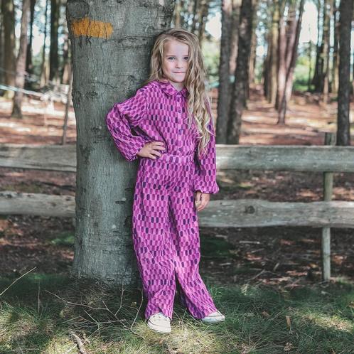 Your Wishes  Wide leg meisjes broek Carré purple Maat 134, Kinderen en Baby's, Kinderkleding | Maat 134, Meisje, Nieuw, Broek