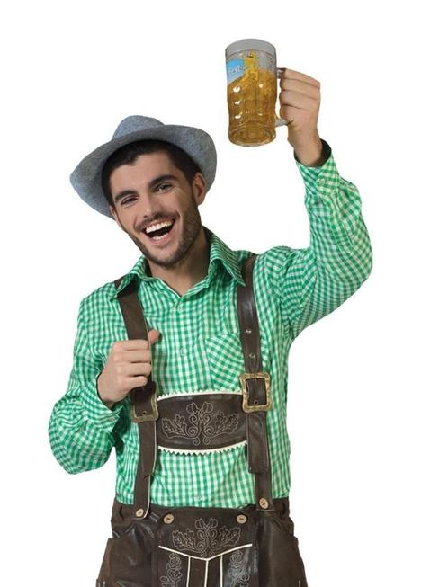 Tiroler blouse groen, Kleding | Heren, Carnavalskleding en Feestkleding, Nieuw, Ophalen of Verzenden
