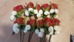 Corsage Roos Rood CPR103 zijde/foam Maatwerk corsage, Ophalen of Verzenden, Nieuw