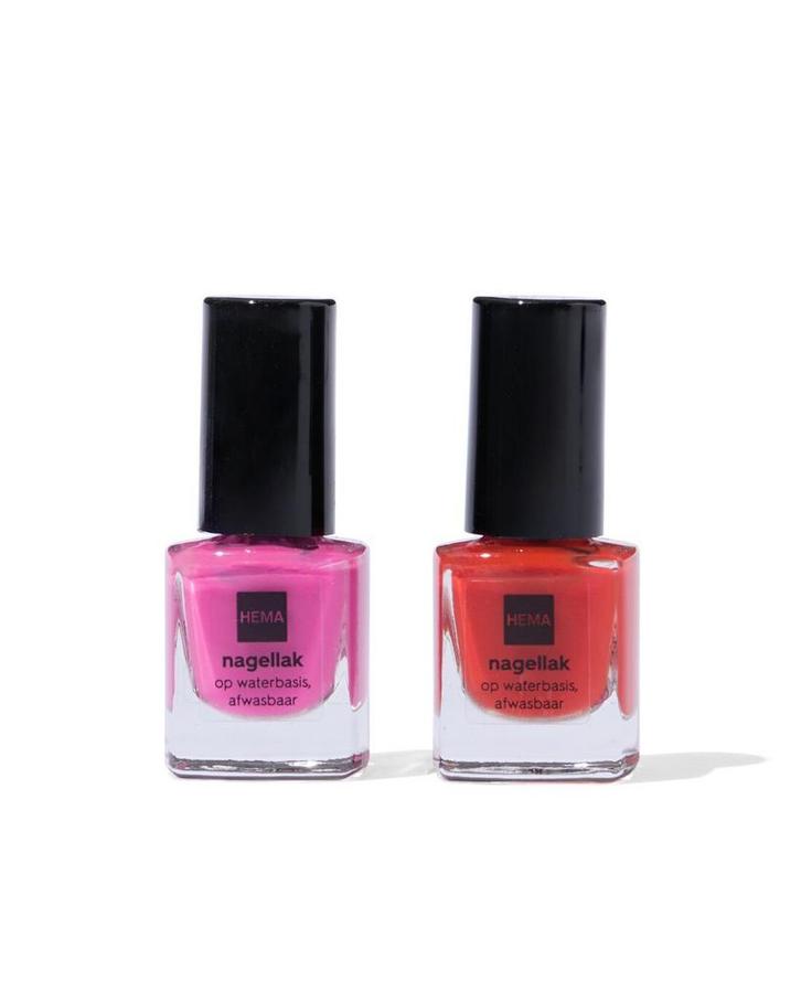 HEMA Nagellak kids op waterbasis - 2 stuks, Sieraden, Tassen en Uiterlijk, Uiterlijk | Cosmetica en Make-up, Nieuw, Verzenden