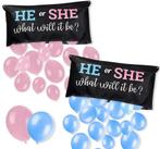 Genderreveal ballon zak pakket, Verzenden, Nieuw, Feestartikel, Geboorte of Huwelijk