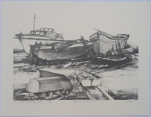 Jan Michielsen - Hoge zwaluwe, Antiek en Kunst, Kunst | Litho's en Zeefdrukken, Ophalen of Verzenden