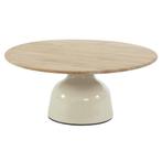 June lounge tuintafel hoogglans keramiek creme 80xH35 cm 4, Ophalen of Verzenden, Nieuw