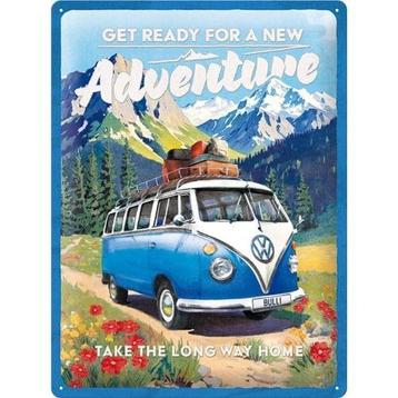 Wandbord reclamebord Volkswagen Bulli Campervan VW Parking beschikbaar voor biedingen