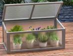 Grijze Polycarbonaat Mini Kas Kweekbak met Deksel 90x46x40, Verzenden, Nieuw