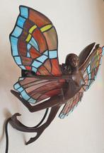 Wandlamp - Tiffany vlindermeisje - Glas-in-lood, Antiek en Kunst, Kunst | Designobjecten