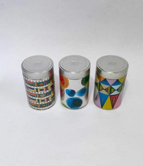 Iilly Caffe - Kan (3) - Aluminium - 3 artistieke blikjes, Antiek en Kunst, Antiek | Speelgoed