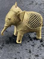 Dhokra Olifant - Brons, Messing - India - Begin 20e eeuw