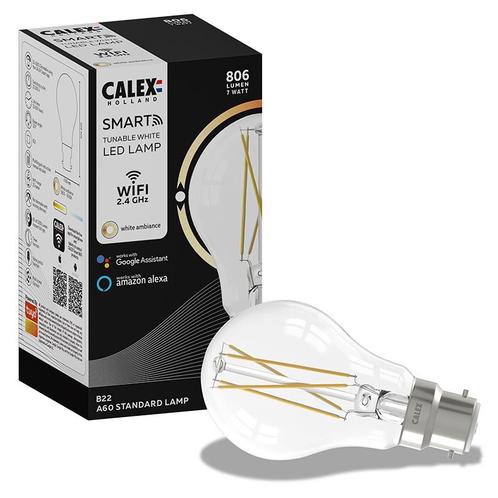 Calex Smart LED Lamp Peer B22 7W 806lm A60, Huis en Inrichting, Lampen | Losse lampen, Ophalen of Verzenden