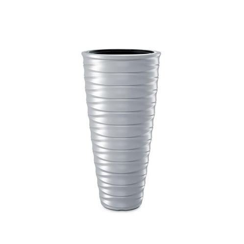 Hoge bloempot voor binnen & buiten wit 38 CM x 76,5 CM, Tuin en Terras, Bloempotten, 70 cm of meer, 25 tot 40 cm, Rond, Nieuw
