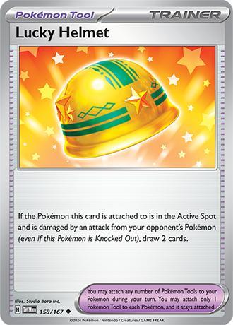 Lucky helmet 158/167 reverse holo Twilight Masquerade, Hobby en Vrije tijd, Verzamelkaartspellen | Pokémon, Losse kaart, Nieuw