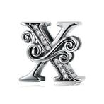 Letter X Bedel Charm met Zirkonia Pandora compatible, Nieuw, Overige merken, Verzenden