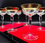 Tiffin - Drinkservies (6) - Rambler Rose - 24 kt goud, Antiek en Kunst