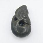 Oud-Chinees Groene Jadeiet Varkens Draak Kraal Talisman - 75