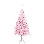 vidaXL Kunstkerstboom met verlichting en kerstballen 150 cm, Diversen, Kerst, Verzenden, Nieuw