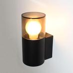 Buitenlamp zwart IP54 | Tuinverlichting wandlamp smoke | E27