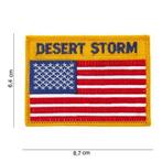 Embleem Patch Amerikaanse vlag USA Desert Storm art no 1015