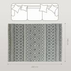 TRUUSK Vlakgeweven Tapijt 200 x 140 cm - Wasbaar - Anti-Slip, Huis en Inrichting, Stoffering | Tapijten en Kleden, Verzenden, Nieuw