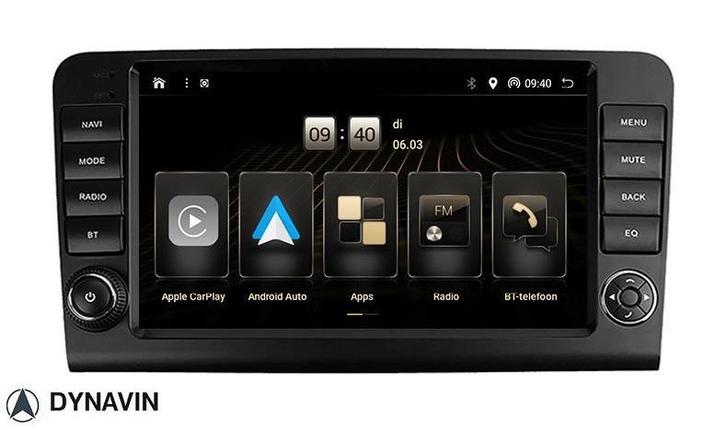 Radio navigatie mercedes ML carkit android 14 apple carplay, Auto diversen, Autoradio's, Nieuw, Ophalen of Verzenden