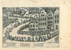Historische prent van Brussels, Antiek en Kunst