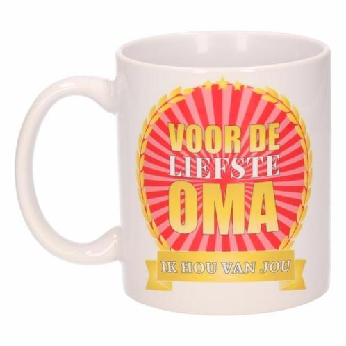 Voor de liefste oma koffiemok / beker 300 ml - Oma mokken, Huis en Inrichting, Keuken | Servies, Ophalen of Verzenden