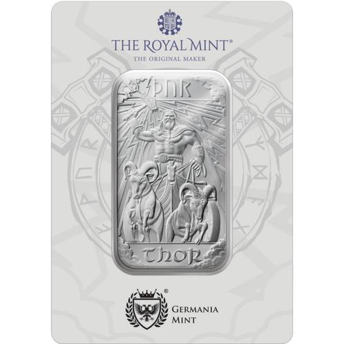 1oz Silver, Norse God Thor, 1 ounce zilveren baar limited ed, Postzegels en Munten, Edelmetalen en Baren, Zilver, Verzenden