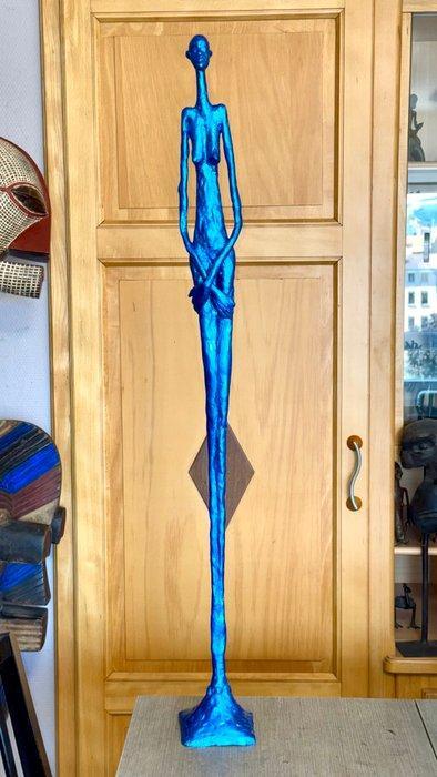 Abdoulaye Derme - sculptuur, La Femme Bleue - 103 cm - Koud, Antiek en Kunst, Curiosa en Brocante