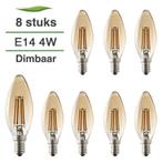 8x E14 LED lamp | Kaarslamp |  4W 2500K extra warm | Dimbaar, Huis en Inrichting, Lampen | Losse lampen, 30 tot 60 watt, Led-lamp