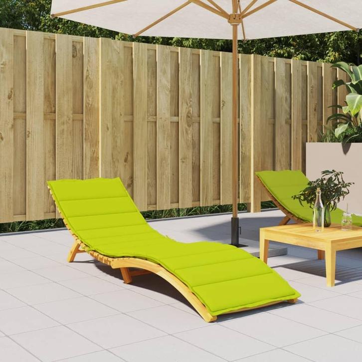 Ligbedkussen Heldergroen 200x60 | OP = OP 41%, Tuin en Terras, Tuinmeubel-accessoires, Nieuw, Ophalen of Verzenden