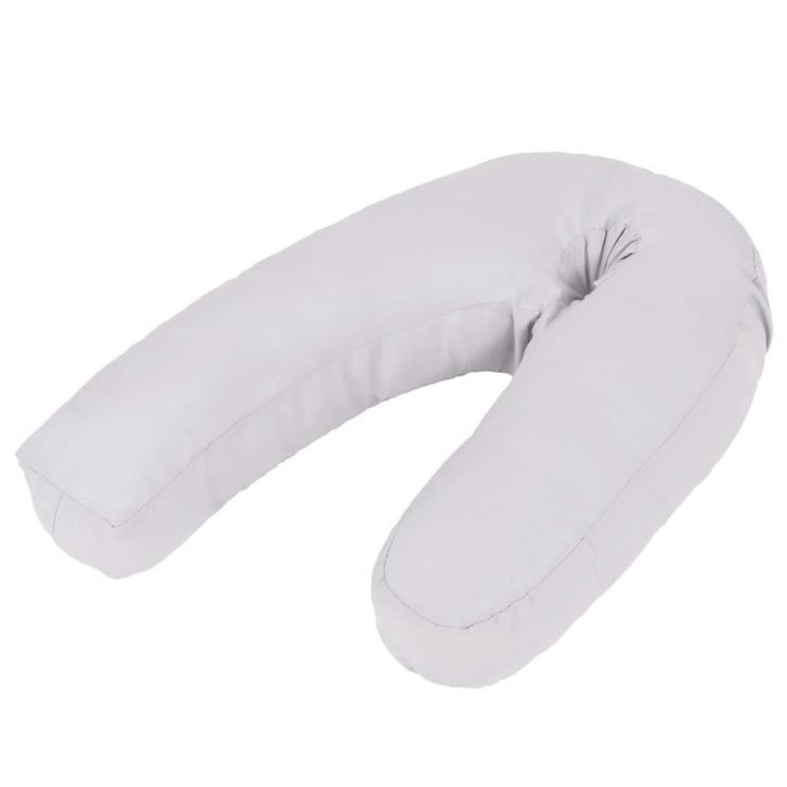 vidaXL Zwangerschapskussen J-vormig 54x(36-43) cm grijs, Kinderen en Baby's, Babyvoeding en Toebehoren, Nieuw, Verzenden