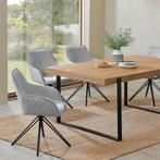 Eetkamerstoel / Draaistoel / Kuipstoel Clyde - Lichtgrijs, Verzenden, Nieuw