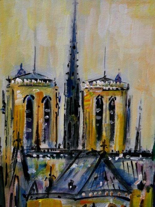 DENIS Pascal dit ROY. - Notre-Dame de Paris., Antiek en Kunst, Kunst | Schilderijen | Klassiek