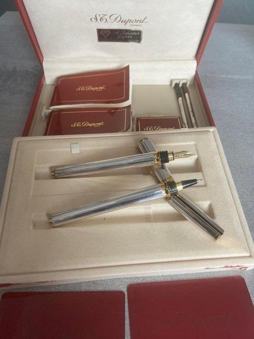S.T. Dupont - Coppia di penne XL Montparnasse pennino in oro, Verzamelen, Pennenverzamelingen