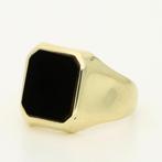 Ring - 14 karaat Geel goud - Onyx, Sieraden, Tassen en Uiterlijk, Ringen, Nieuw