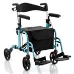 LIVSK Opvouwbare 2-in-1 Rollator en Rolstoel - Lichtgewicht, Verzenden, Nieuw