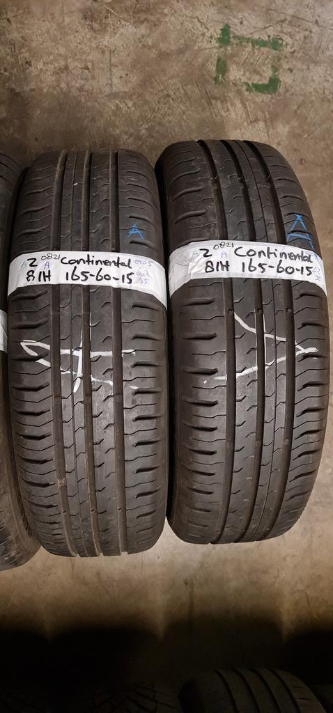 2x 165-60-15 Continental Zomer 6.2mm €25 Per Band 165 60 15, Auto-onderdelen, Banden en Velgen, 15 inch, Zomerbanden, 165 mm, Personenwagen