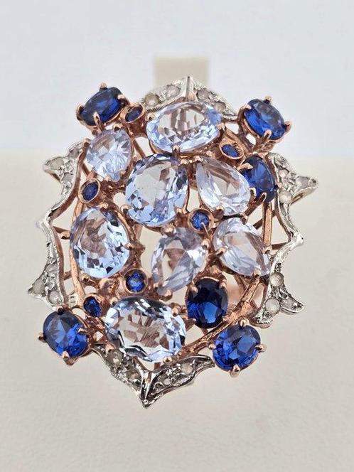 Zonder Minimumprijs - Ring - 10 kt. Roségoud Diamant, Sieraden, Tassen en Uiterlijk, Ringen