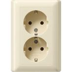 GIRA Systeem 55 Wandcontactdoos met randaarde 2V inbouw voor, Doe-het-zelf en Verbouw, Elektra en Kabels, Ophalen of Verzenden