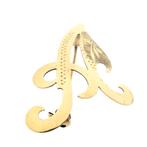 Gouden letter broche; letter A (vintage, gouden broche), Ophalen of Verzenden, Gebruikt, Overige kleuren, Goud