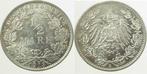 0 5 Mark Duitsland 1/2 Mark 1913e J 016 zilver, Postzegels en Munten, Munten | Europa | Niet-Euromunten, Verzenden
