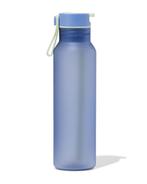HEMA Waterfles met rietje 600ml blauw, Verzenden, Nieuw