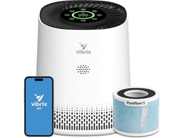 Vibrix PureFlow15 - Luchtreiniger - 6-in-1 met HEPA H13, Huis en Inrichting, Woonaccessoires | Overige, Nieuw, Verzenden