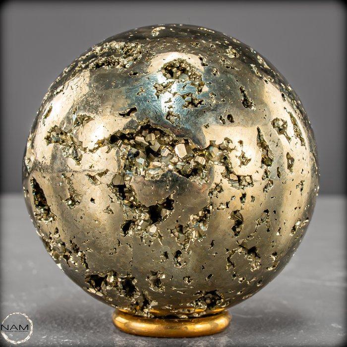 Stralende schat van de aarde Adembenemende pyrietkogel-, Verzamelen, Mineralen en Fossielen