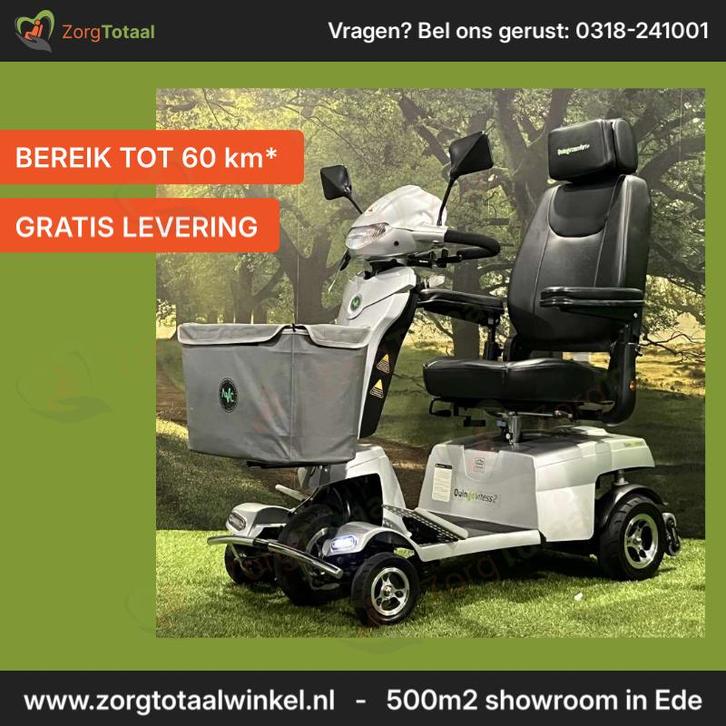 Scootmobiel - Quingo Vitess 2 | Incl garantie & nieuwe acc.., Diversen, Brommobielen en Scootmobielen, Gebruikt, Quingo, Ophalen of Verzenden