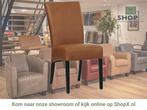 Leren eetkamerstoel Just - Rancho Cognac (cognac) - Poten, Huis en Inrichting, Stoelen, Bruin, Bohemian, Eigentijds, Klassiek, Retro, Romantisch, Scandinavisch