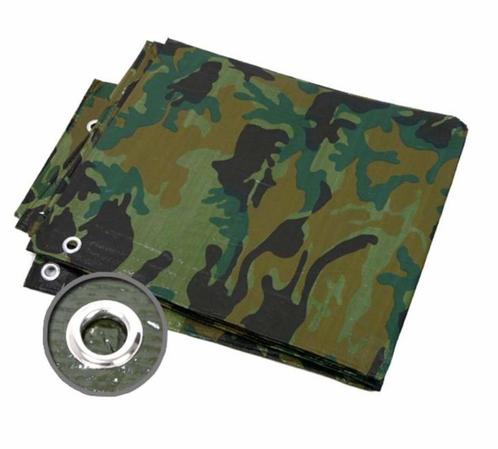 Benson Camouflage afdekzeil - verstevigde hoeken - UV-bes..., Auto diversen, Aanhangwagen-onderdelen, Nieuw, Ophalen of Verzenden