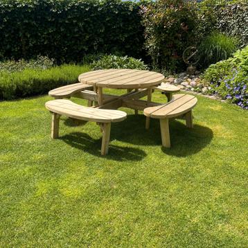 Picknicktafel Circulo | Geimpregneerd | Rond